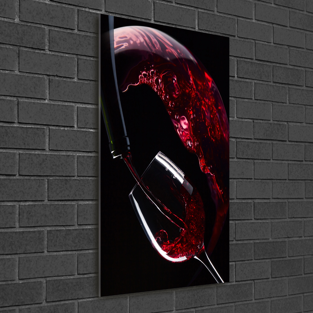 Tableau verre imprimé Vin rouge