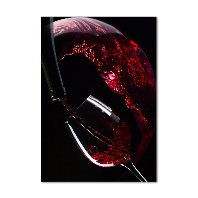 Tableau verre imprimé Vin rouge