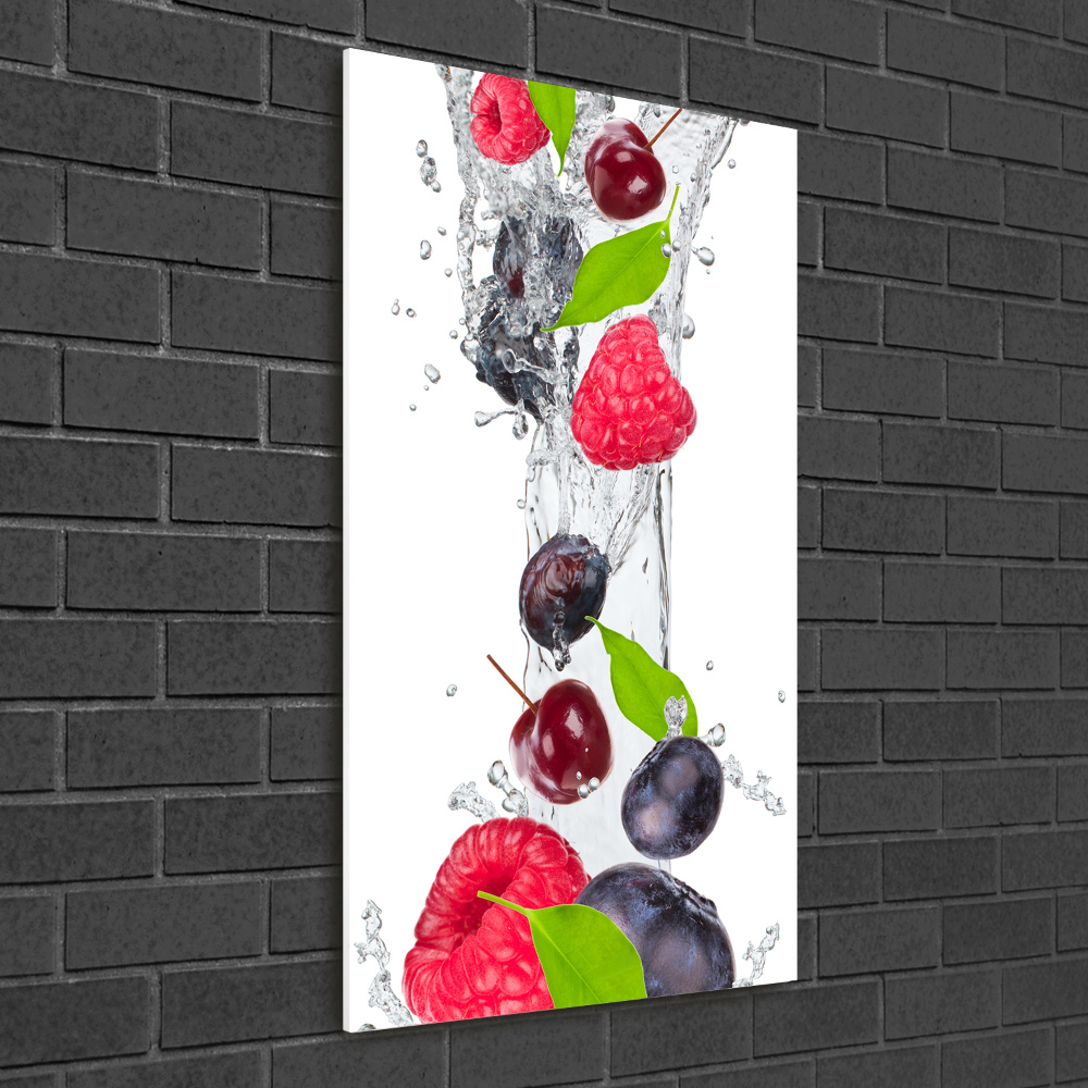 Tableau photo sur verre Fruits des bois