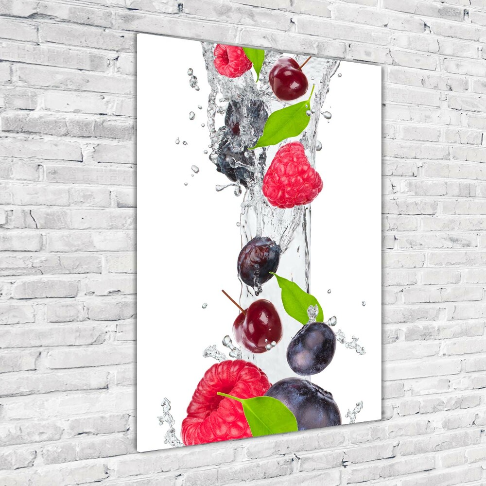 Tableau photo sur verre Fruits des bois