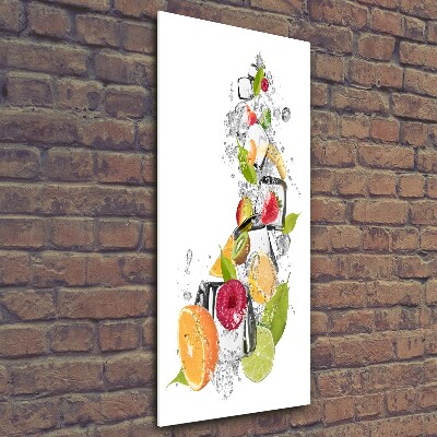 Tableau en verre Fruits et glace