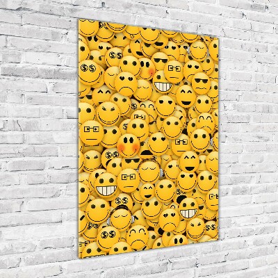 Tableau verre imprimé Emoticônes