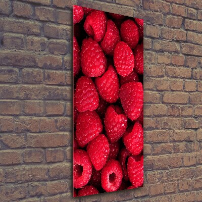 Tableau photo sur verre Framboises