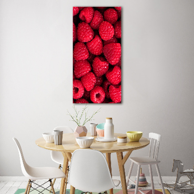 Tableau photo sur verre Framboises