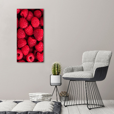 Tableau photo sur verre Framboises