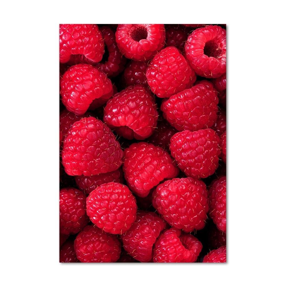 Tableau photo sur verre Framboises