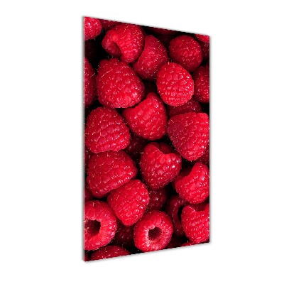 Tableau photo sur verre Framboises