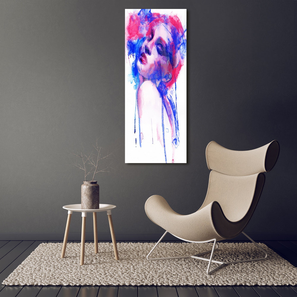 Tableau photo sur verre Femme abstraite