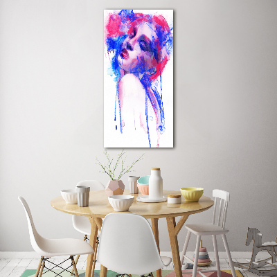 Tableau photo sur verre Femme abstraite