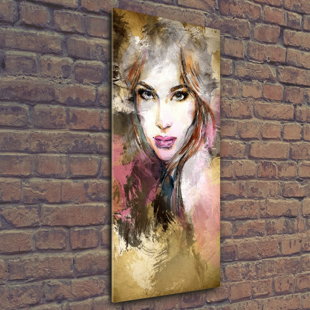 Tableau en verre Femme abstraite