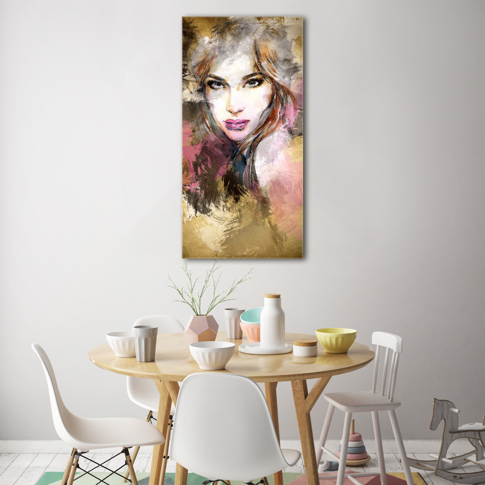 Tableau en verre Femme abstraite