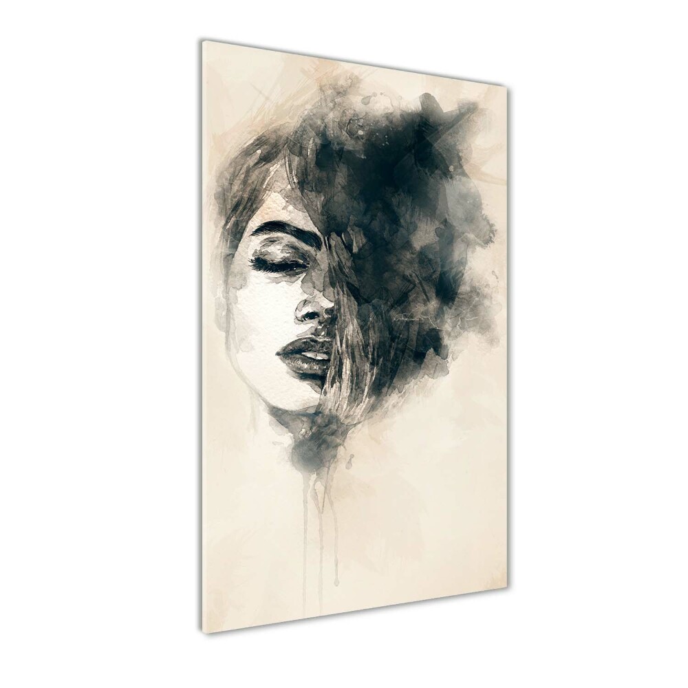 Tableau imprimé sur verre Abstraction femme