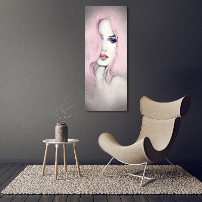 Tableau photo sur verre Abstraction femme