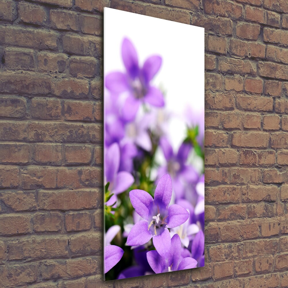 Tableau photo sur verre Cloches violettes