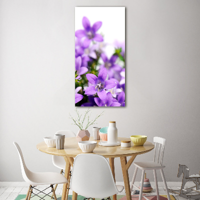 Tableau photo sur verre Cloches violettes