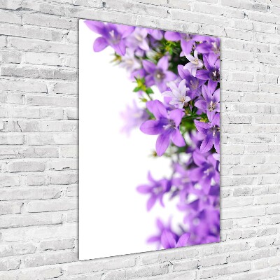 Tableau photo sur verre Cloches violettes