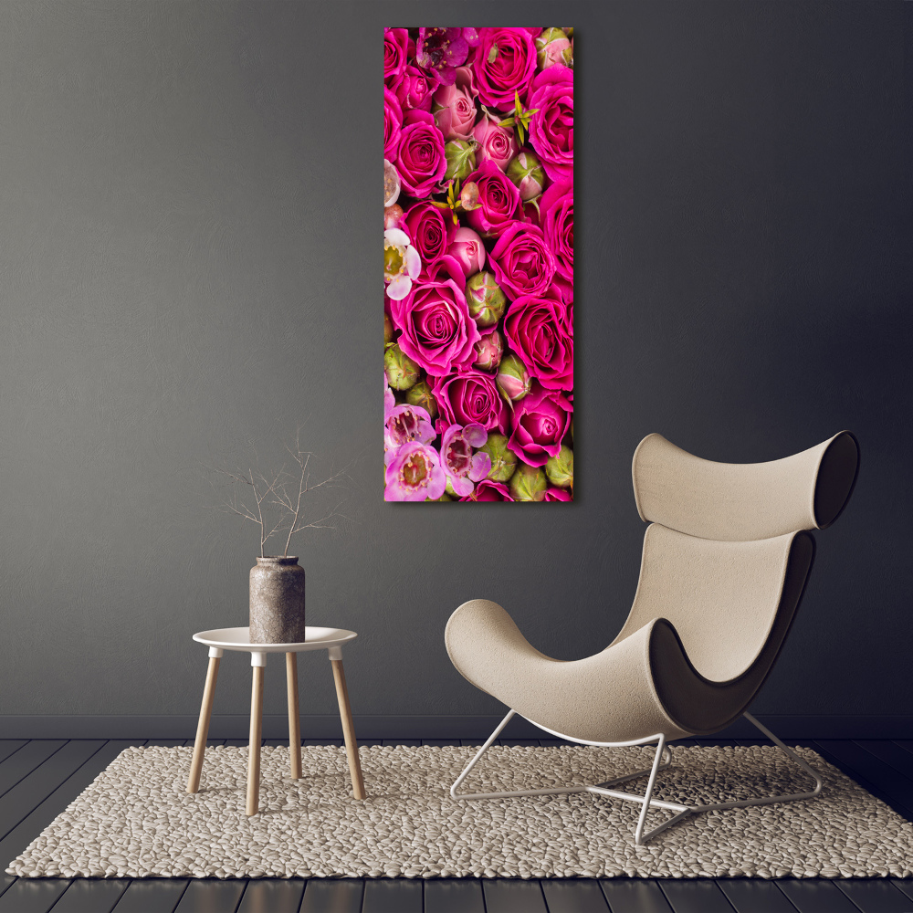 Tableau sur verre Bouquet de fleurs