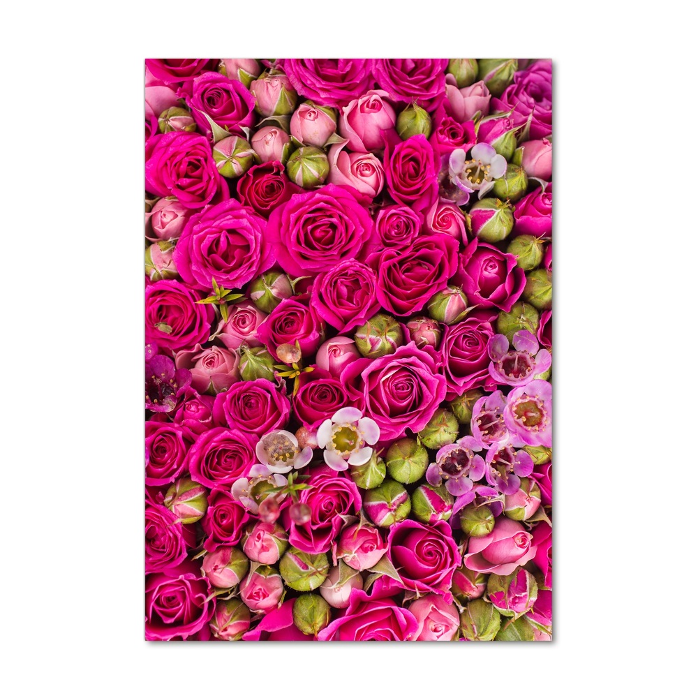 Tableau sur verre Bouquet de fleurs