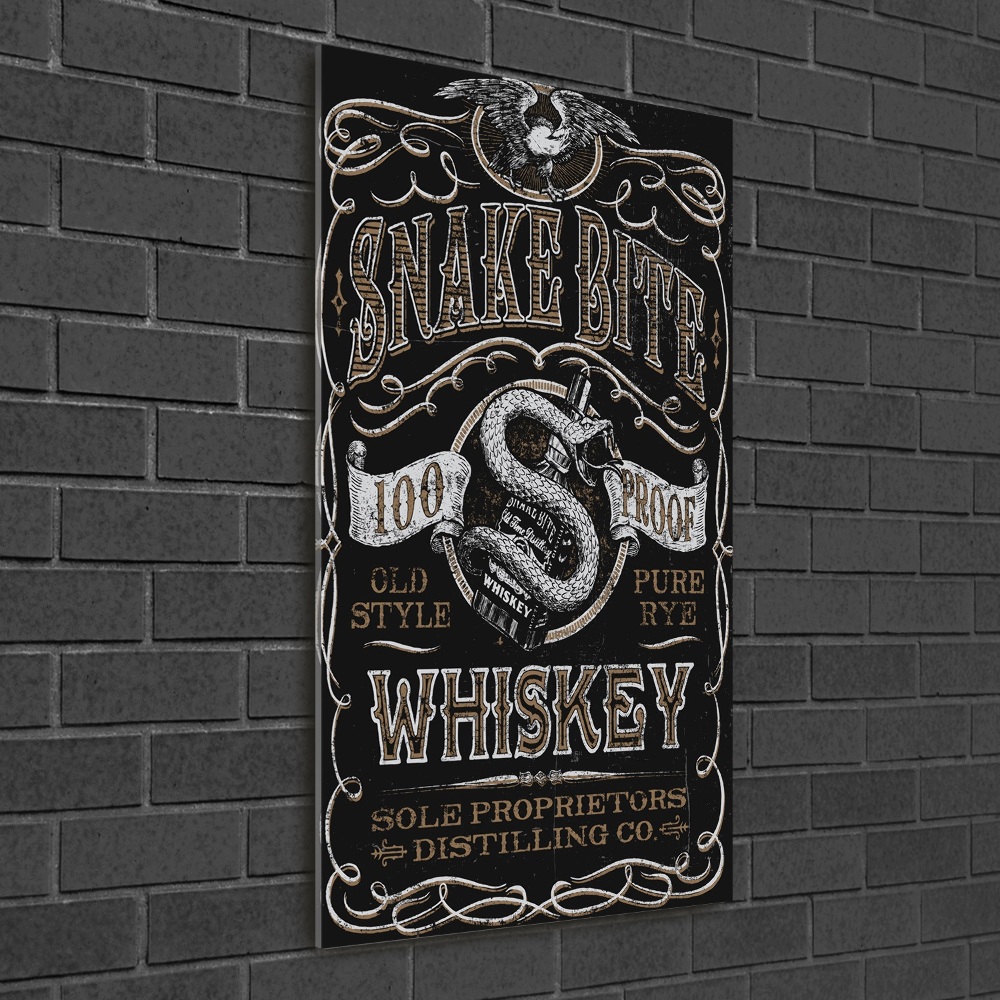 Tableau sur verre Whisky