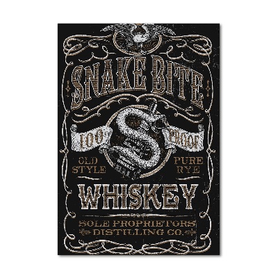 Tableau sur verre Whisky