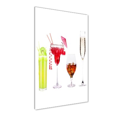 Tableau verre imprimé Cocktails colorés