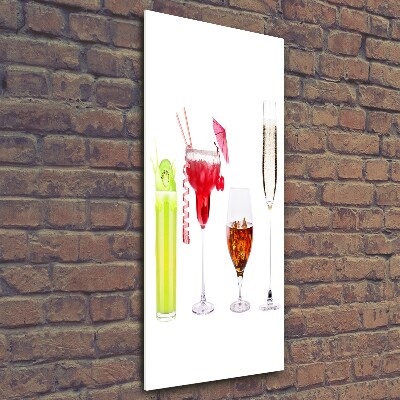 Tableau verre imprimé Cocktails colorés