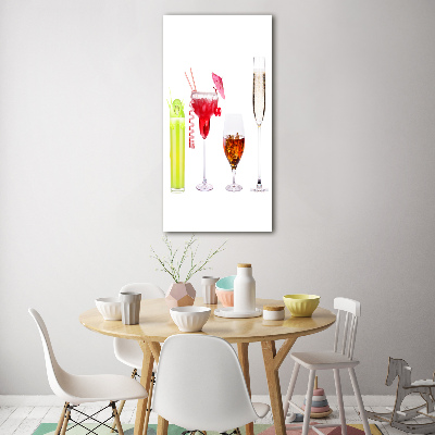 Tableau verre imprimé Cocktails colorés