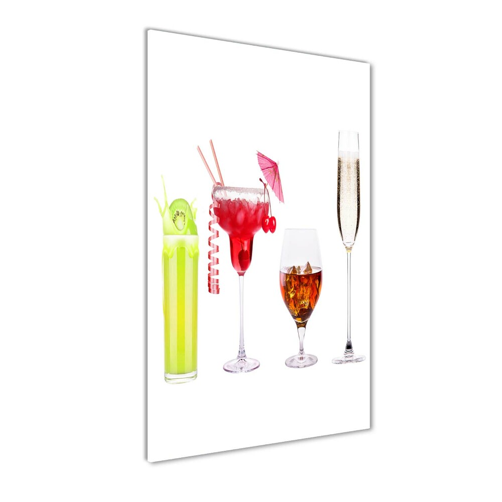 Tableau verre imprimé Cocktails colorés