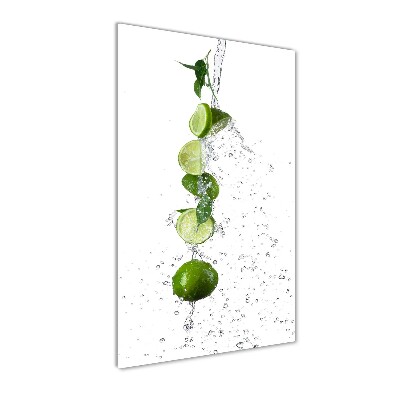 Tableau en verre Citrons verts