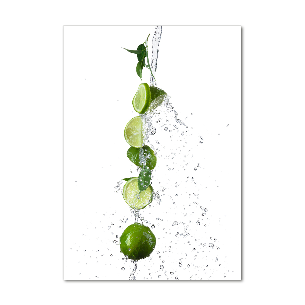 Tableau en verre Citrons verts