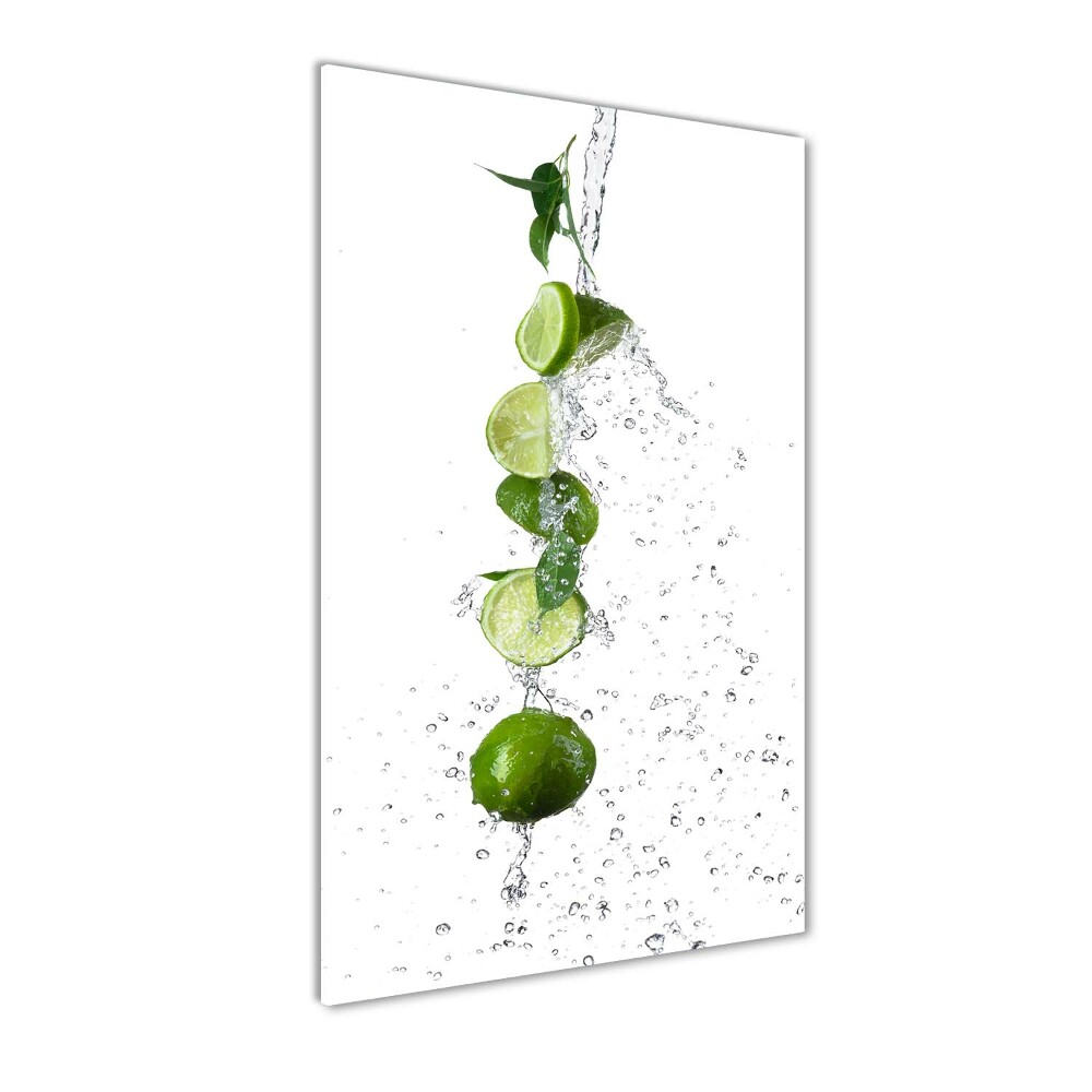 Tableau en verre Citrons verts