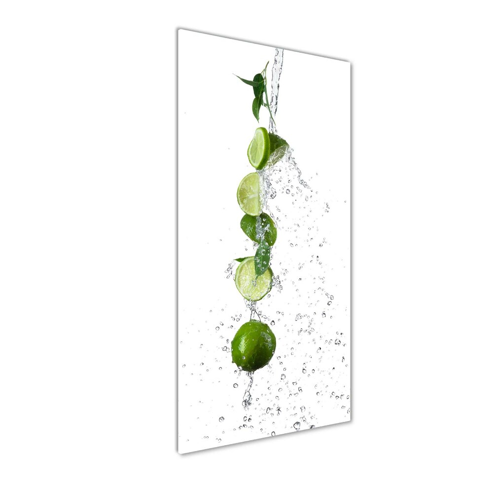 Tableau en verre Citrons verts