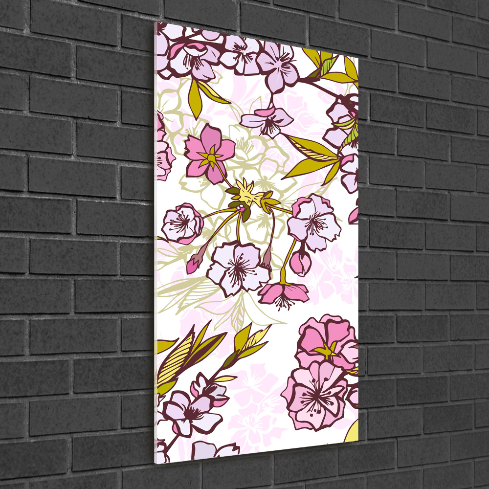 Tableau photo sur verre Cerisier en fleur