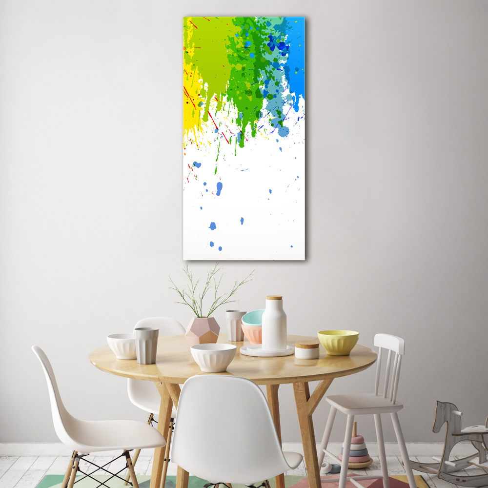 Tableau sur verre Arc-en-ciel abstrait