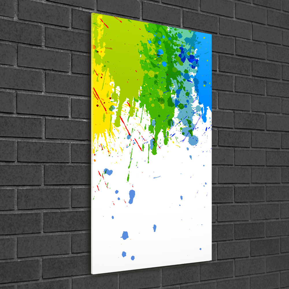 Tableau sur verre Arc-en-ciel abstrait