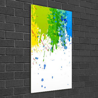 Tableau sur verre Arc-en-ciel abstrait