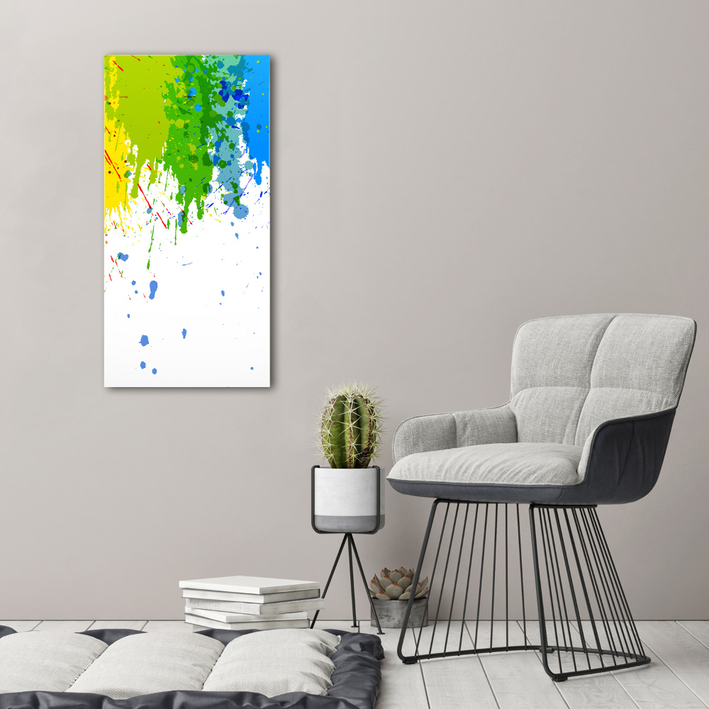 Tableau sur verre Arc-en-ciel abstrait