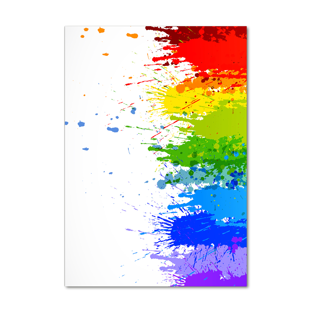 Tableau sur verre Arc-en-ciel abstrait