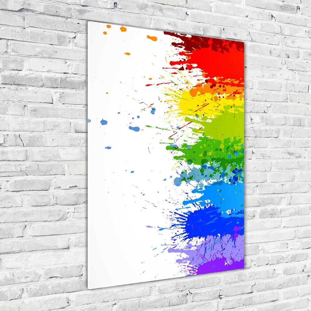 Tableau sur verre Arc-en-ciel abstrait