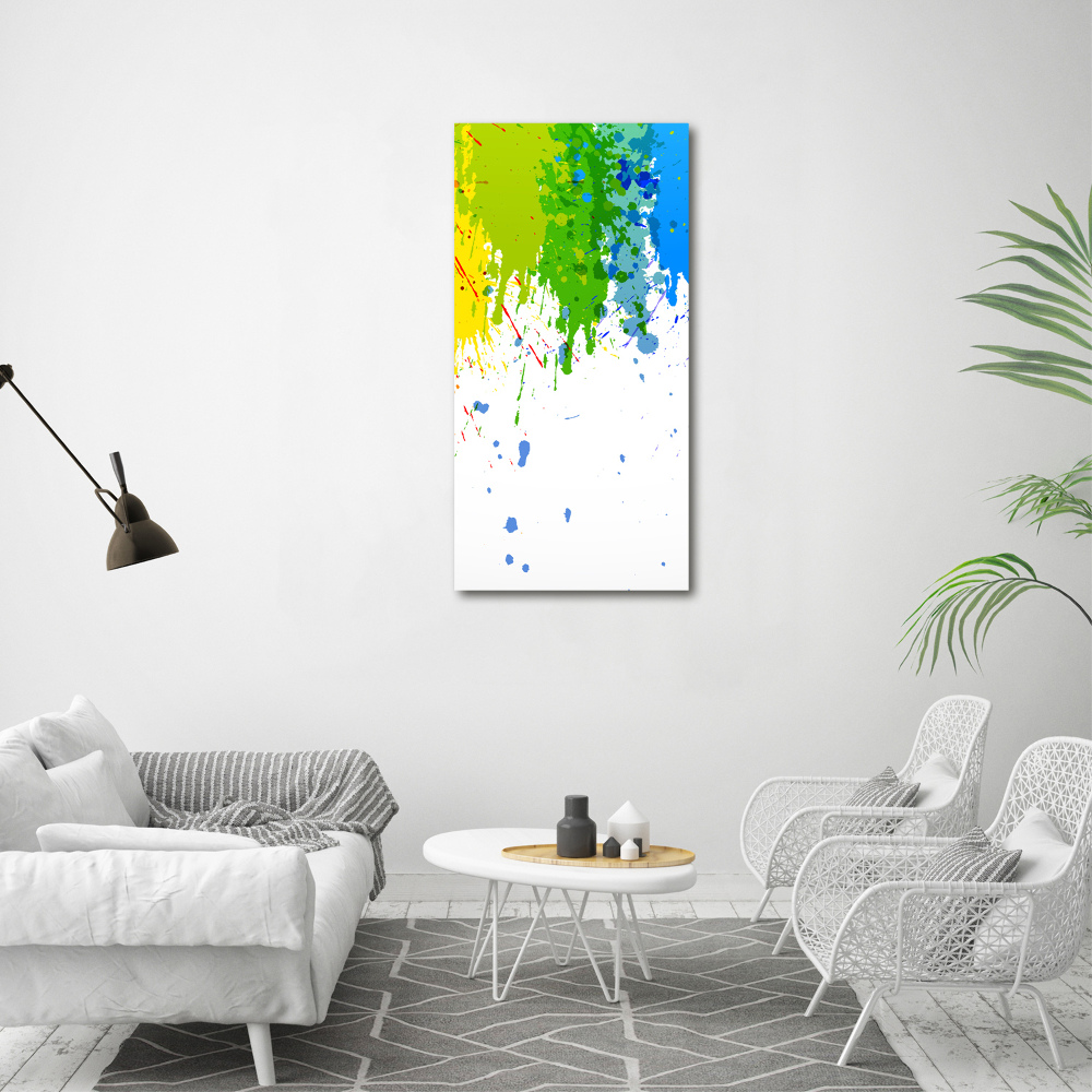 Tableau sur verre Arc-en-ciel abstrait