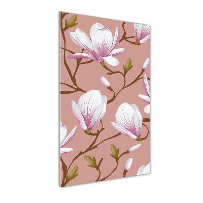 Tableau photo sur verre Magnolia