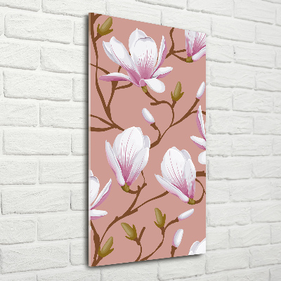 Tableau photo sur verre Magnolia