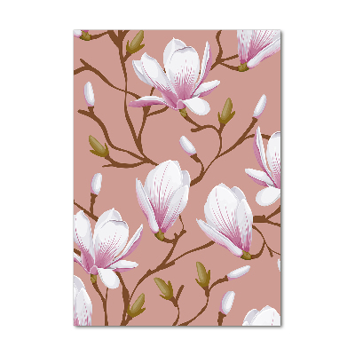 Tableau photo sur verre Magnolia