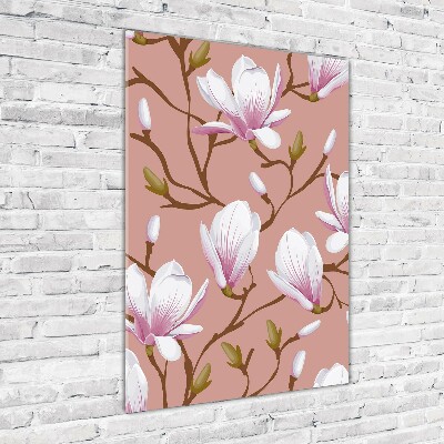 Tableau photo sur verre Magnolia