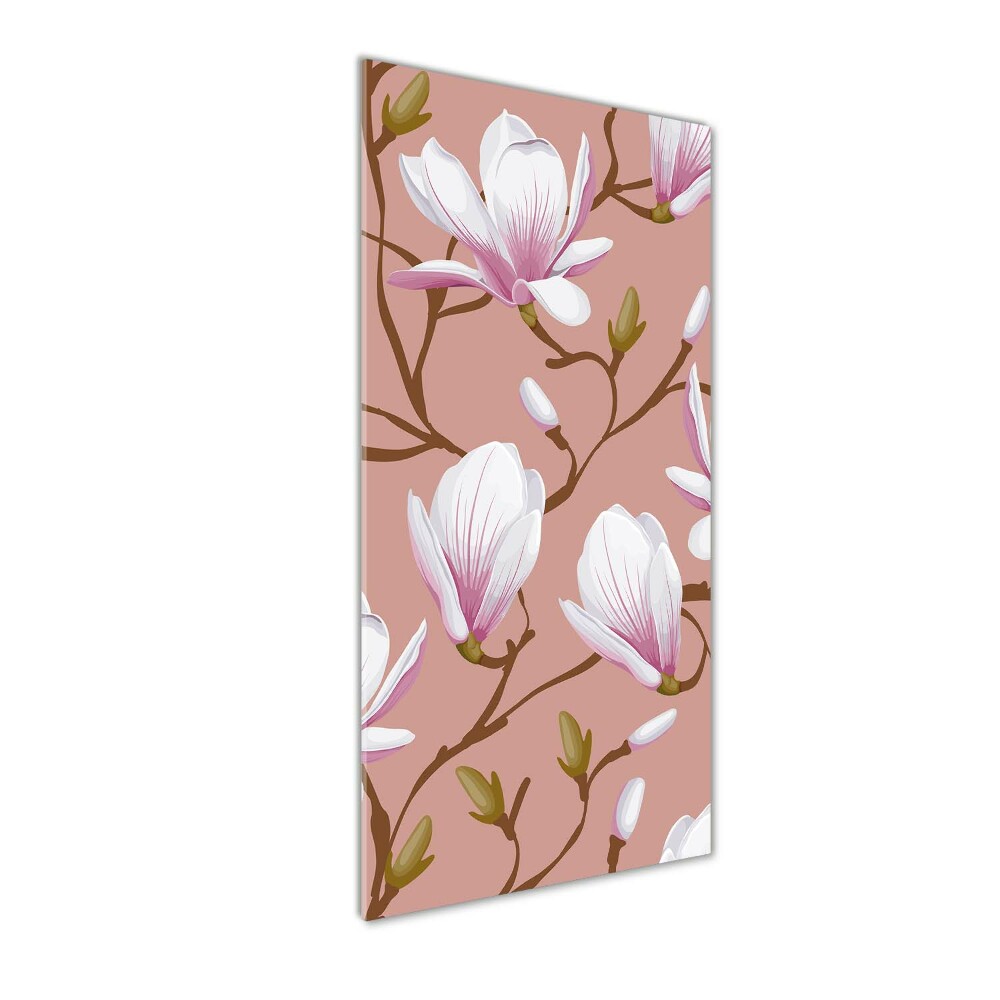 Tableau photo sur verre Magnolia