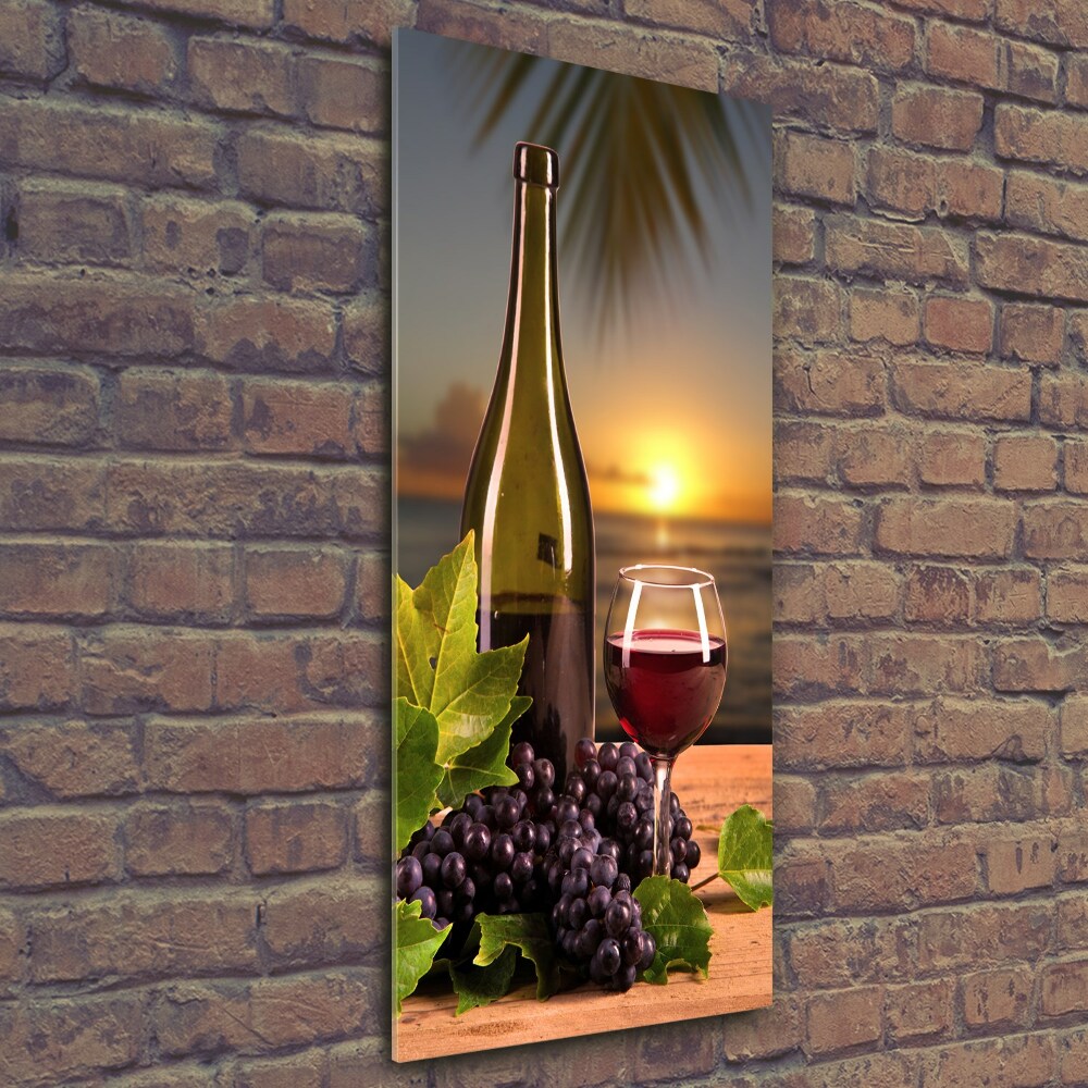 Tableau photo sur verre Raisins et vin