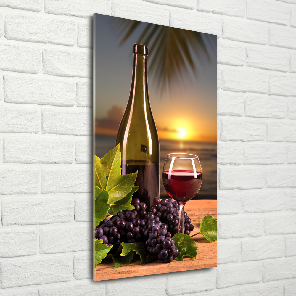 Tableau photo sur verre Raisins et vin