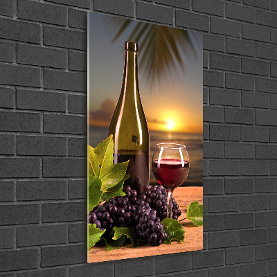 Tableau photo sur verre Raisins et vin