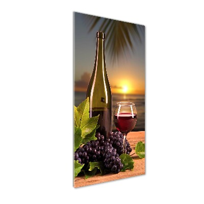 Tableau photo sur verre Raisins et vin