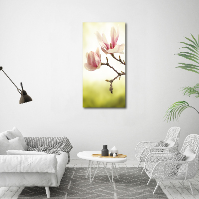 Tableau sur verre Fleurs de magnolias